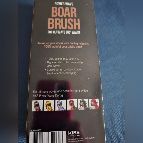 KISS COLORS & CARE 360° Power Wave Palm Boar Brush - Picture 5 of 5